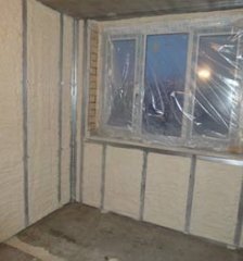 Изоляция лоджии ППУ