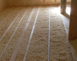 Опилки – дешевый и экологически безопасный утеплитель