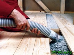 утепление деревянной крыши