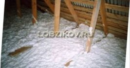 Утепление потолка пеноизолом